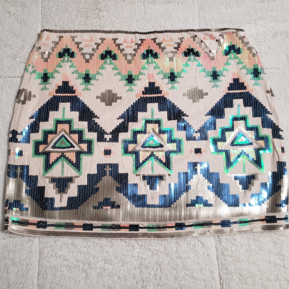 Sequin mini skirt size small